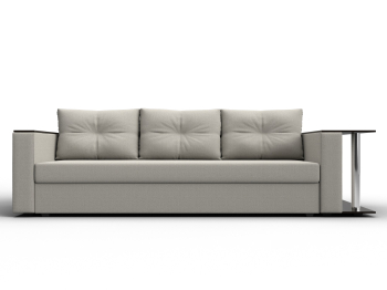 Диван прямой Атланта со столом справа, рогожка Амур
