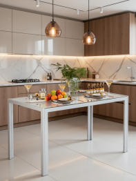 Стеклянный обеденный стол Мебель--24 DT-1481