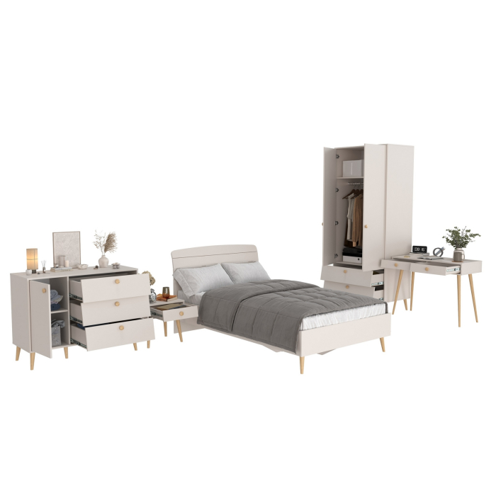 Спальные гарнитуры, Мебель в спальню Афина с кроватью 1200