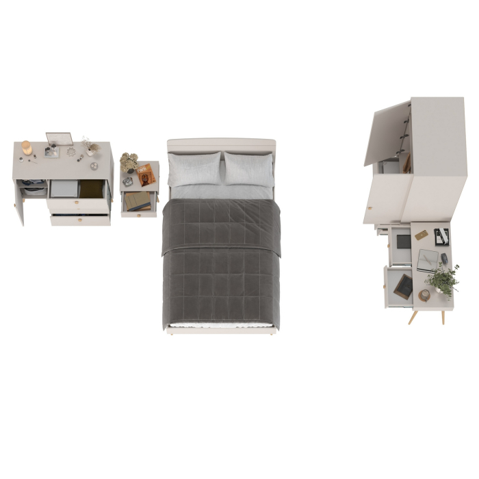 Спальные гарнитуры, Мебель в спальню Афина с кроватью 1200