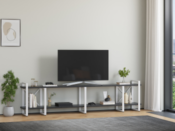 Тумба под ТВ Айсберг Лофт 240 белый