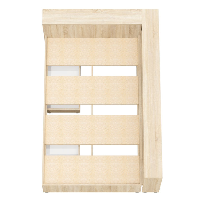 Кровати 120 см, Ксения 1200 кровать с ящиками, ящиком для белья и прикроватным блоком для вещей