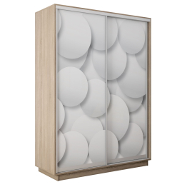 Шкаф-купе Экспресс 2-х дверный Фотопечать Шары Стекла 140х60х240