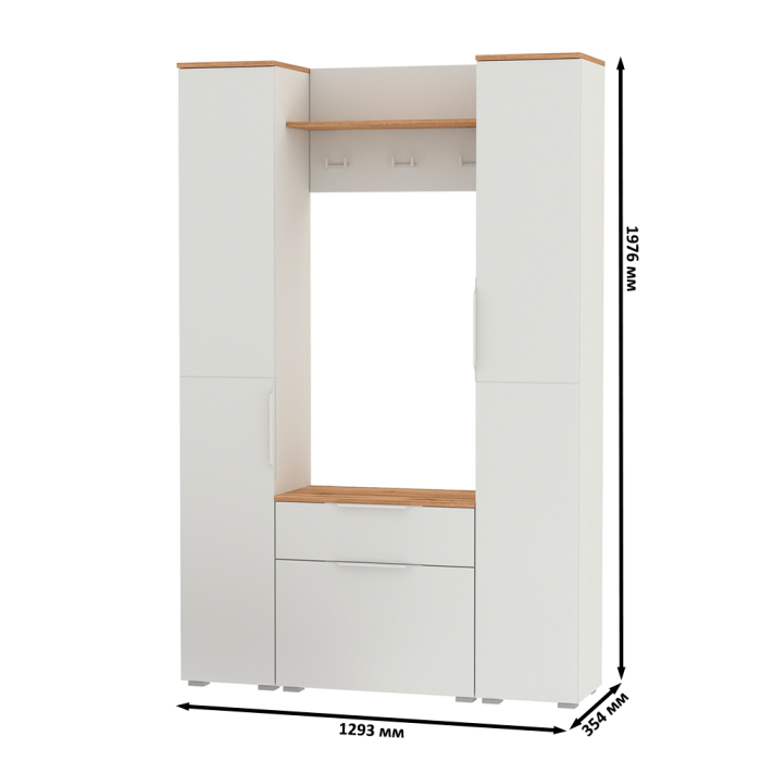 Прихожие, Современная компактная прихожая Октава № 18