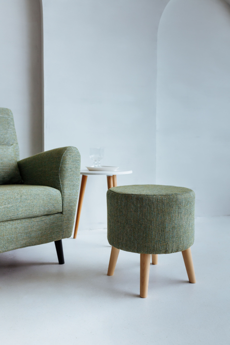 Пуф в прихожую, Пуф Лаки, рогожка