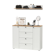 Прихожие, Остин комод четыре ящика и две дверки и полка навесная