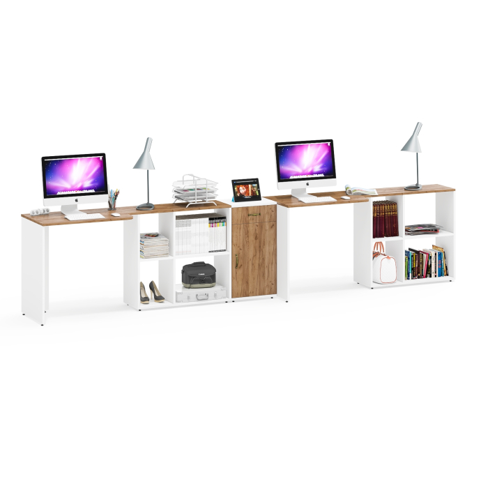 Домашние кабинеты, Мебель для домашнего офиса для двоих человек Лидер-8