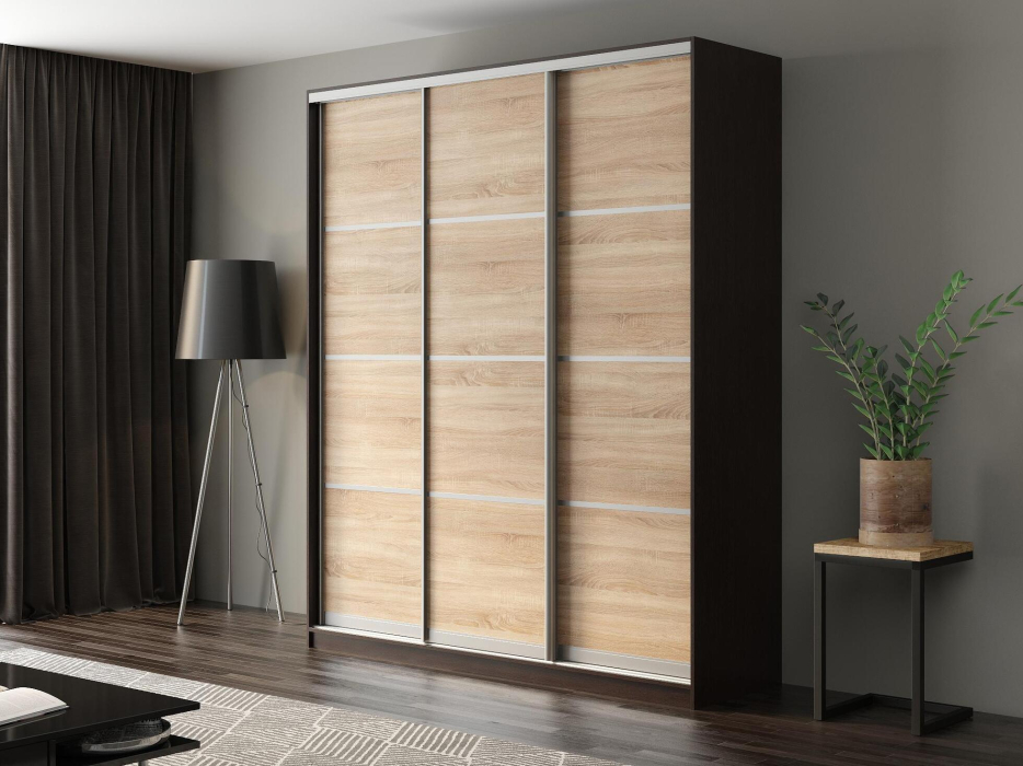 Шкафы-купе, Шкаф-купе Айсберг 210 ВЕНГЕ (сонома/глухой)