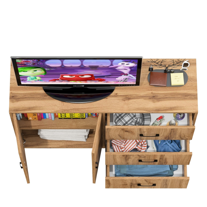 Комоды, Комод-тумба две дверки и три ящика РВК 123-1204