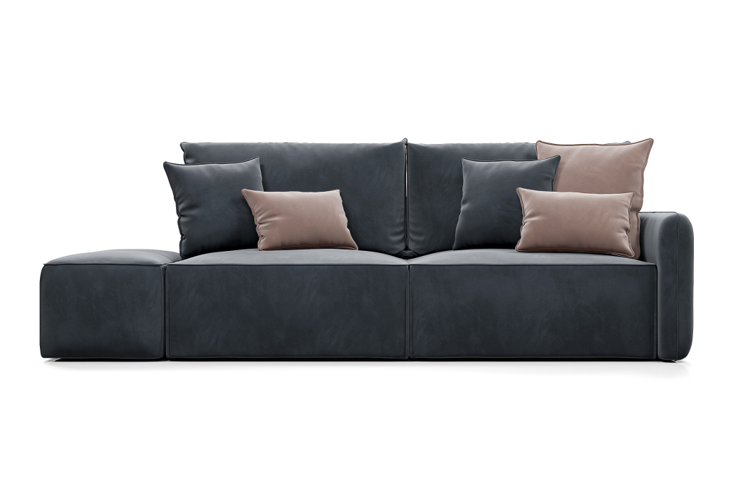 Диваны с ящиком для белья, Диван прямой ПОРТЛЕНД с банкеткой