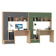 Прямые компьютерные столы, Столы письменные с надстройкой Лайт 03.243Н