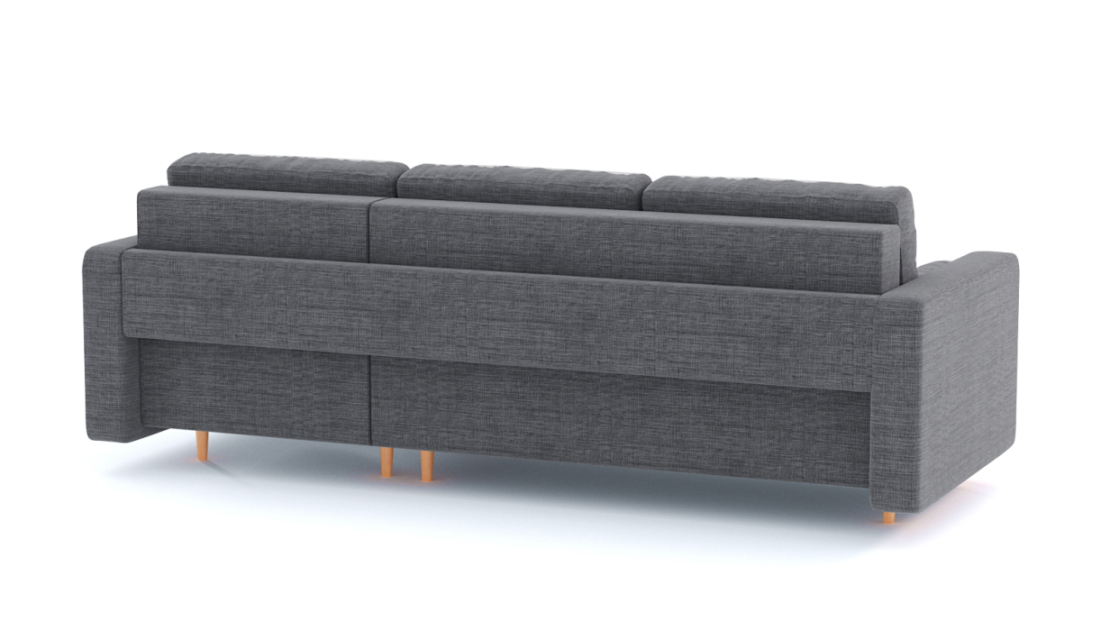 Диваны угловые в гостиную, Диван-кровать угловой еврокнижка-пантограф Белфаст, рогожка