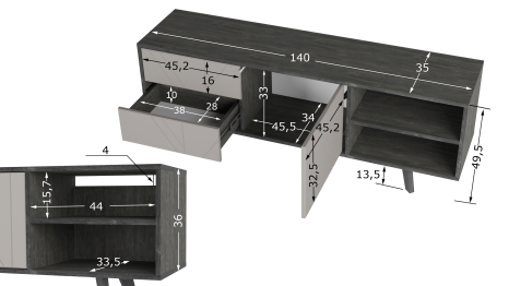 Тумба под ТВ Хагги