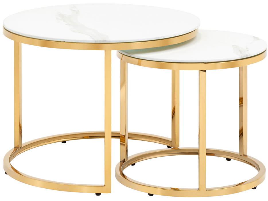 Журнальные столики, Набор журнальных столиков STOOL GROUP Селена 60 и 45 см