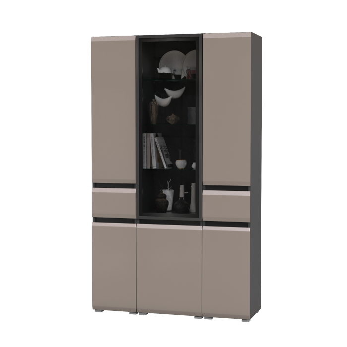 Витрины, Шкаф с ящиком 2 штуки Сидней и шкаф-витрина Сидней 13.201