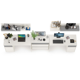 Набор мебели для учёбы в детскую для двоих детей Торонто № 10