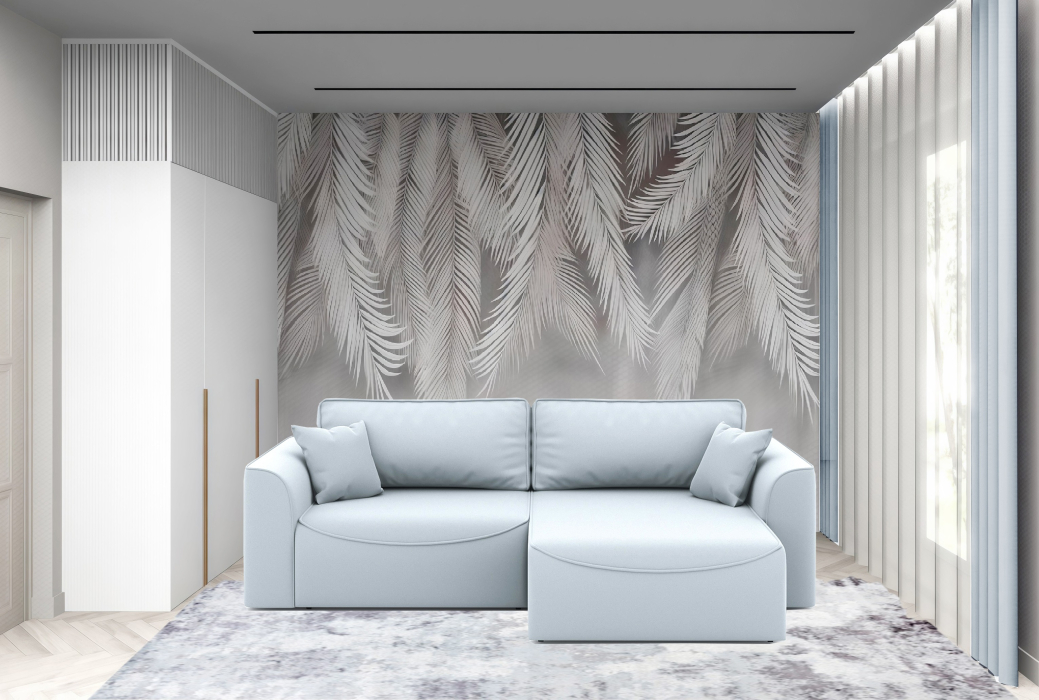 Мягкая мебель, Диван-кровать угловой Рафаэль еврокнижка НПБ, велюр