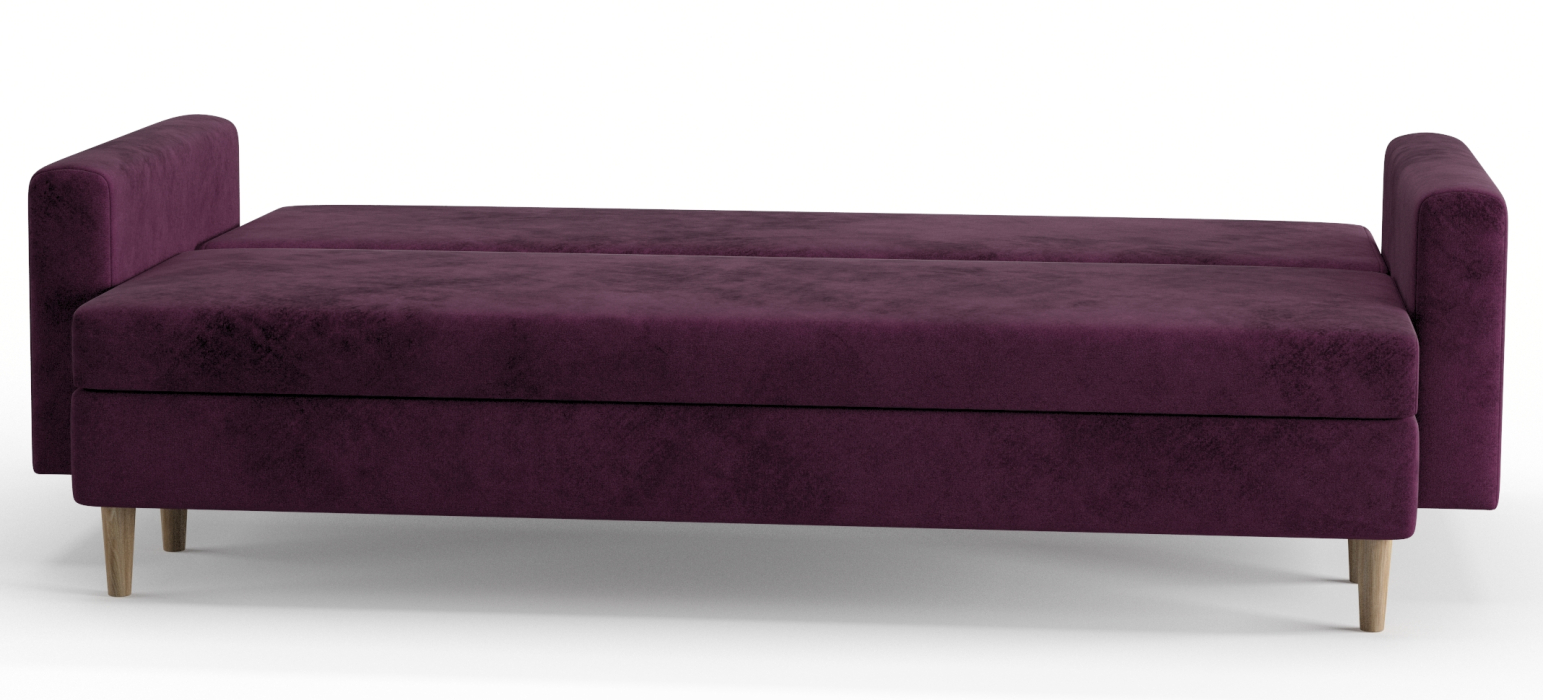 Диваны еврокнижки, Диван-кровать Таврида, пружинный блок, велюр