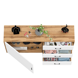 Комод с дверкой и ящиками РВК 122-1504