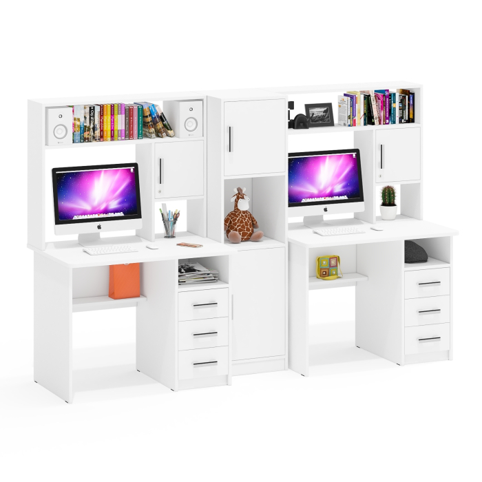 Домашние кабинеты, Стенка из компьютерных столов для двоих человек СК-9