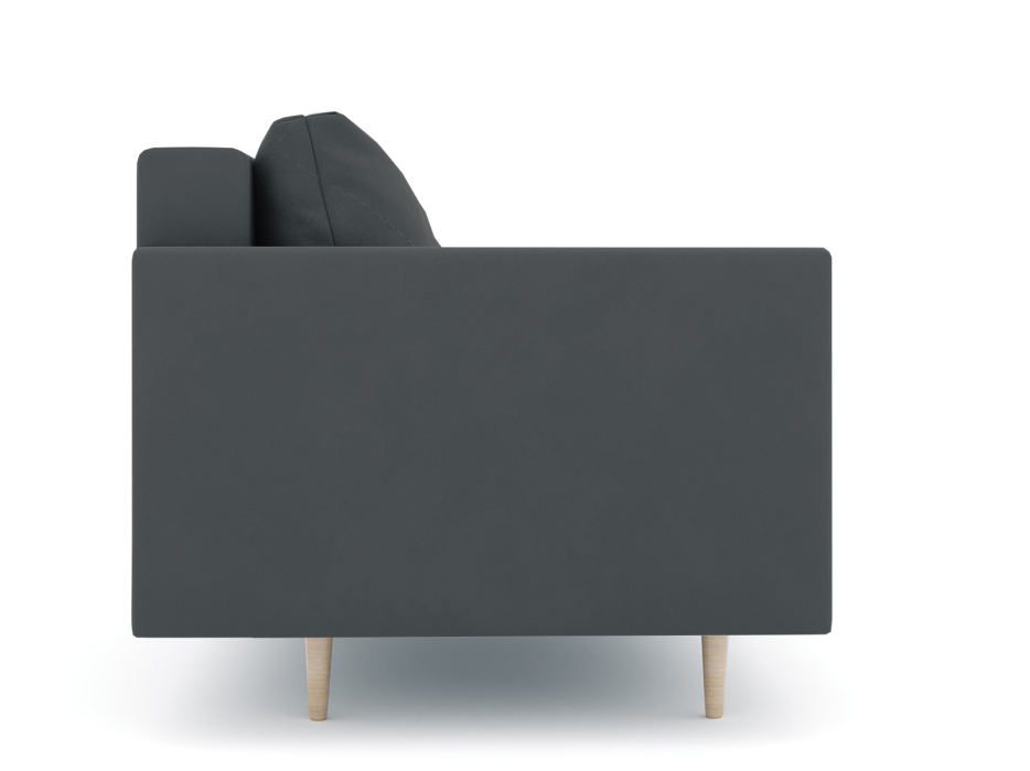 Диваны прямые кухонные, Диван прямой нераскладной Милли мини 2-х  местный с подлокотниками, велюр