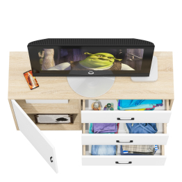 Комод-тумба три ящика и дверка РВК 122-1204