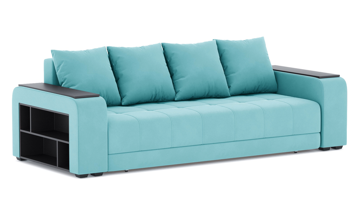 Диваны еврокнижки, Диван-кровать Дубай Лайт еврокнижка, велюр