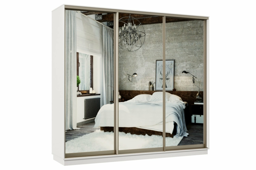 Шкафы-купе, Шкаф-купе Премьер 58 белый