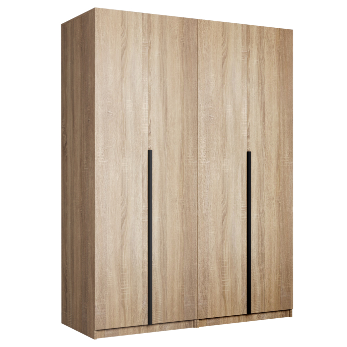 Шкафы распашные, Шкаф складной Е1 Локер ("Гармошка") 162х52.5х220 см, с модулем