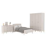 Спальные гарнитуры, Спальня Афина Сп-18 кровать 1200 с комодом и двумя шкафами