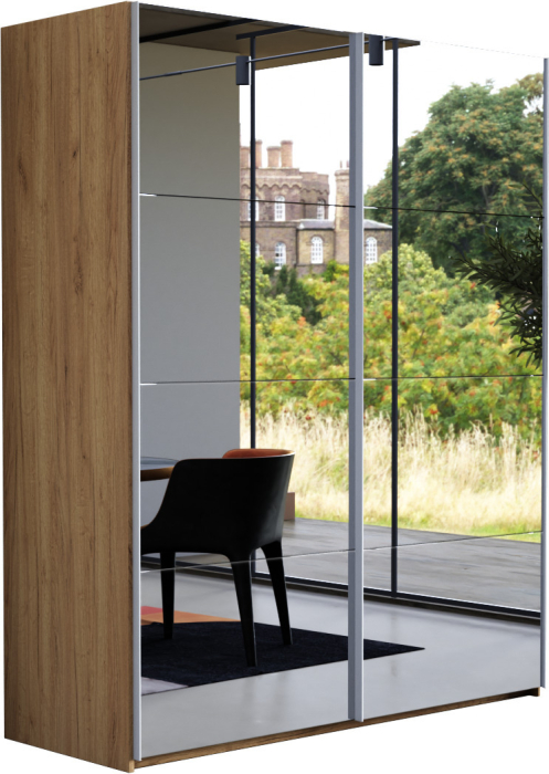 Шкафы-купе 2-х дверные, Шкаф-купе Эста Зеркало+Зеркало 180х66х240