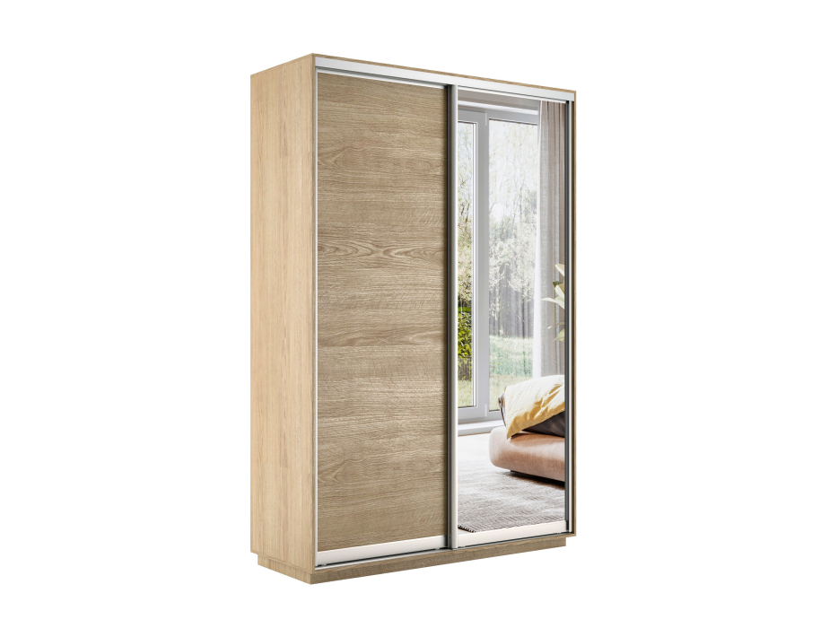 Шкафы-купе 2-х дверные, Шкаф-купе Экспресс Медиум дуо 2200 x 1400 x 450