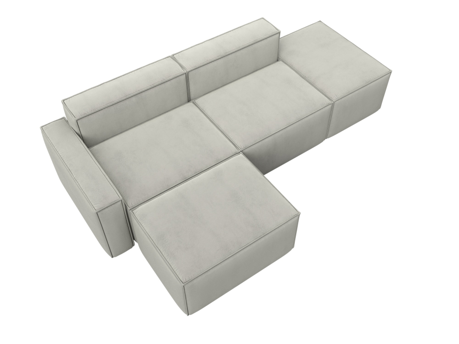 Диваны угловые в гостиную, Диван угловой модульный Лига-063 угол левый, велюр TOWER