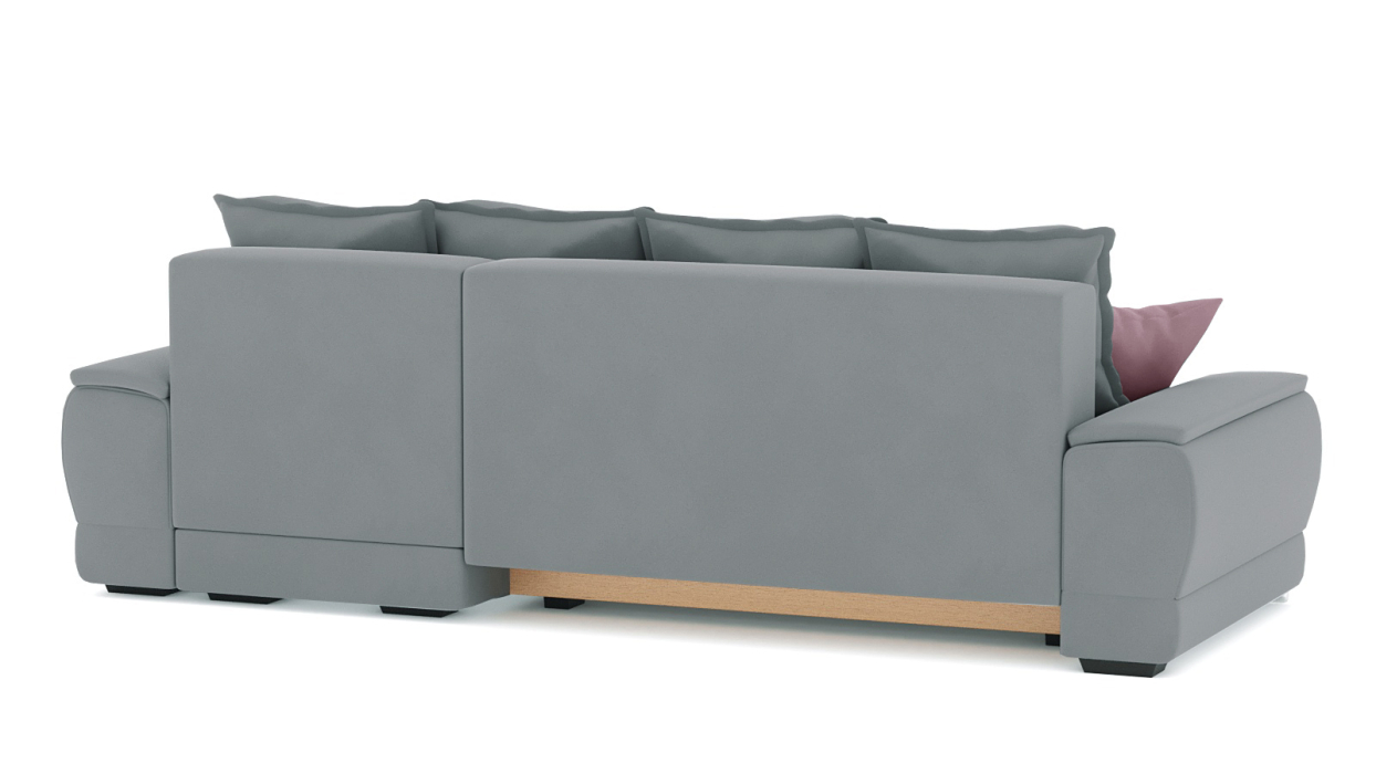 Диваны угловые в гостиную, Диван-кровать угловой Нордвикс Мини, велюр