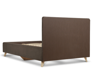 Кровать с мягким изголовьем Адель 0,9, микровелюр