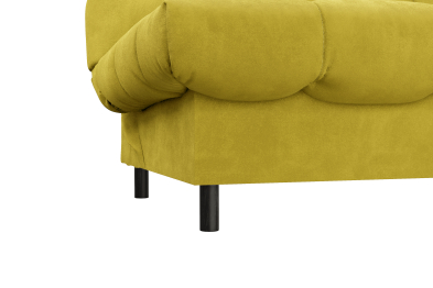 Диван прямой ЮТА, с черными ножками