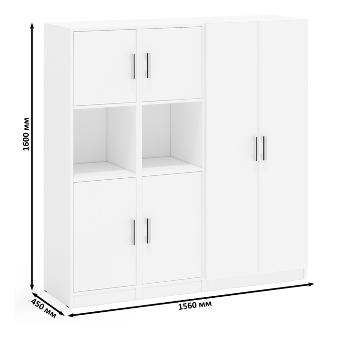 Шкафы двухстворчатые, Набор мебели из шафов и пеналов СК-9