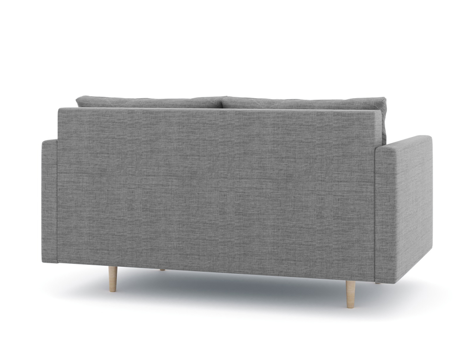 Диваны прямые кухонные, Диван прямой нераскладной Милли мини 2-х  местный с подлокотниками, рогожка Люкс