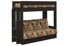 Для подростков, Диван-кровать двухъярусная GEOMETRY Венге