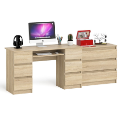 Комод три ящика Мори 800.1 и стол компьютерный две тумбы МС-2