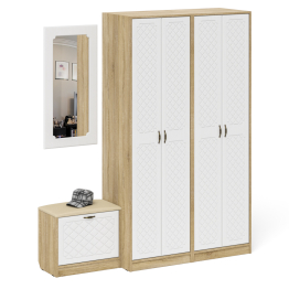 Прихожая П-6 компоновка № 8 МДФ фрезеровка ромб