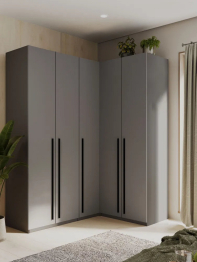 Угловой шкаф для одежды распашной с ящиками, София, 2200х1700х1300мм