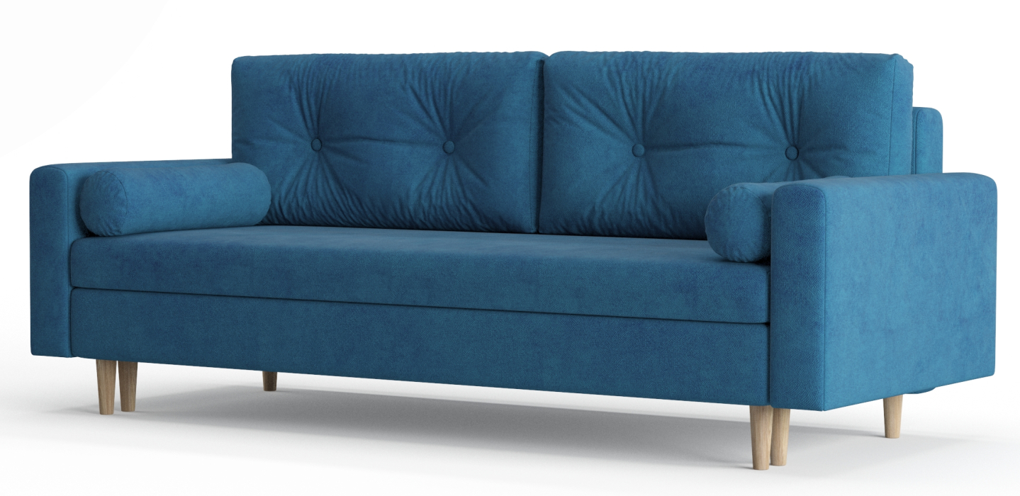 Диваны еврокнижки, Диван-кровать Таврида, пружинный блок, велюр