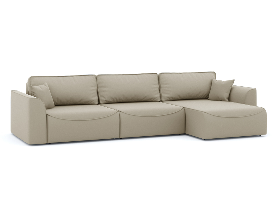 Диваны угловые в гостиную, Диван-кровать угловой Рафаэль 3 секции еврокнижка НПБ, велюр