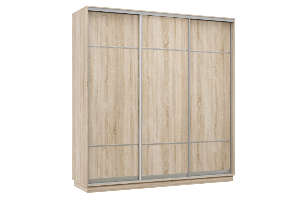 Шкафы-купе 3-х дверные, Шкаф-купе Премьер Лайт 26 (08;08;08) трехдверный