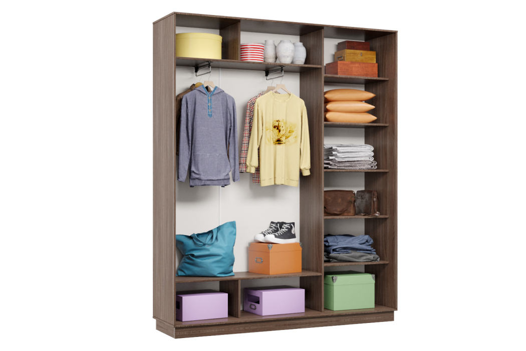 Шкафы-купе 3-х дверные, Шкаф-купе Премьер Лайт 21 (11;11;11) трехдверный