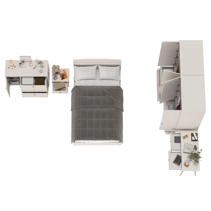 Спальные гарнитуры, Стильная современная спальня Афина 1200