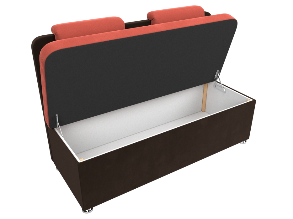 Диваны прямые кухонные, Диван кухонный прямой Маккон 2-х местный, микровельвет