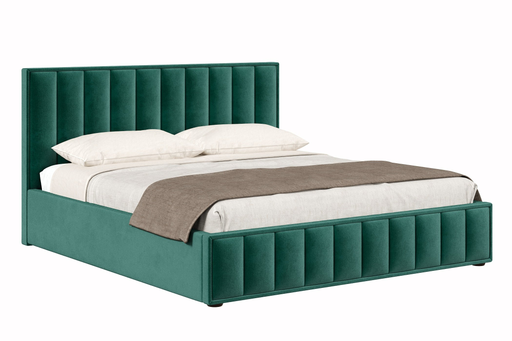 Мягкая кровать, Кровать Анкона 1800, велюр