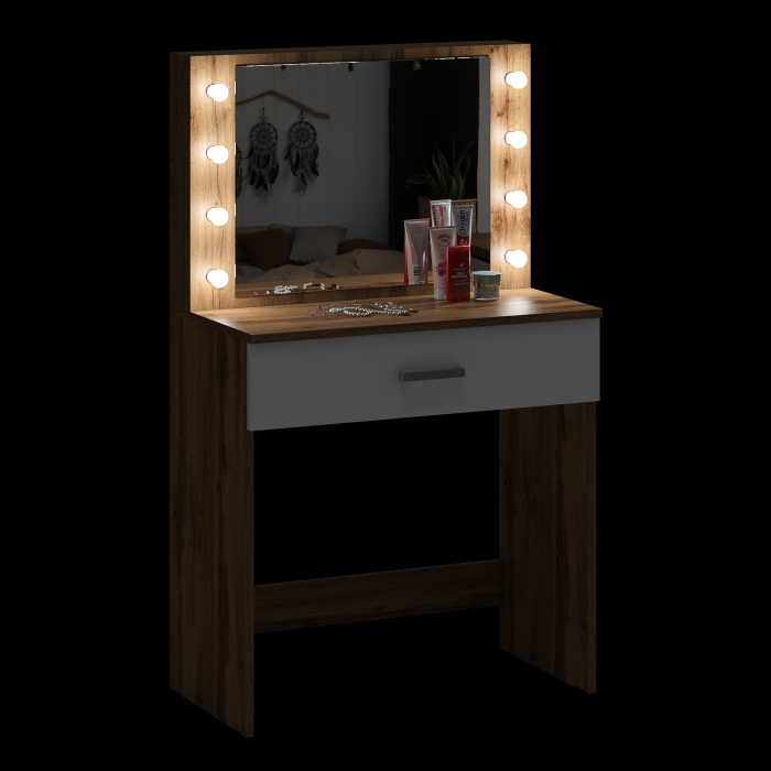 С зеркалом, Столик косметический с подсветкой СТ-4